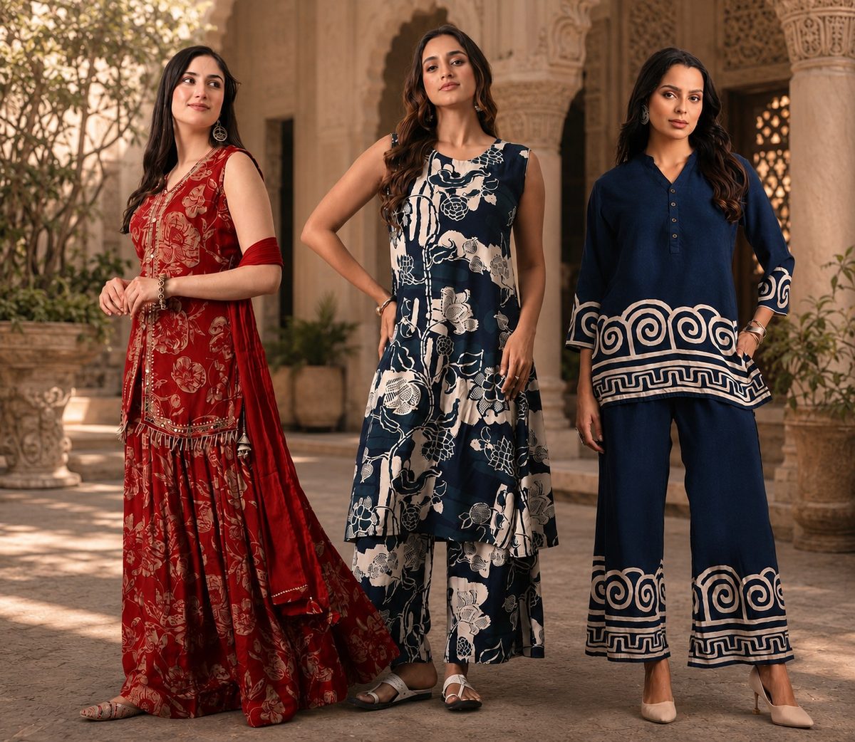 ADVITA workshop — ladies ethnic wear in production